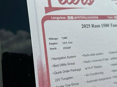 2025 RAM 1500 Tungsten 4x4 Crew Cab 5'7" Box