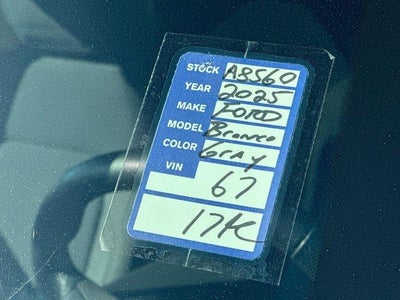 2025 Ford Bronco Big Bend 4 Door 4x4