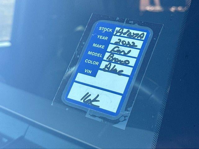 2022 Ford Bronco Wildtrak 4 Door Advanced 4x4