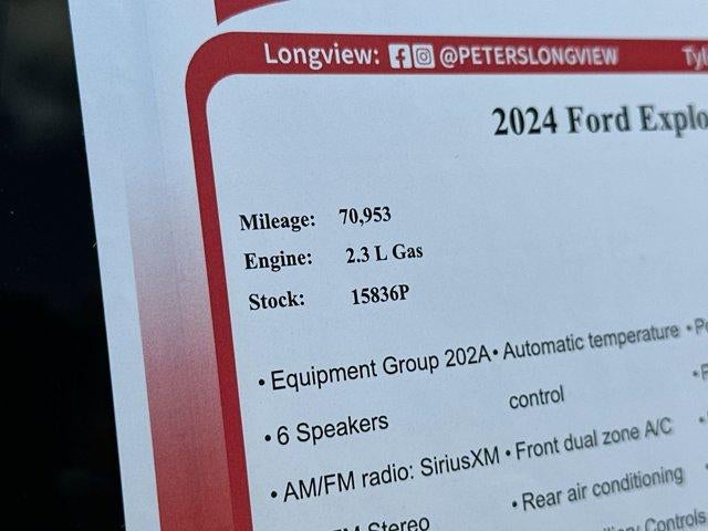 2024 Ford Explorer XLT RWD