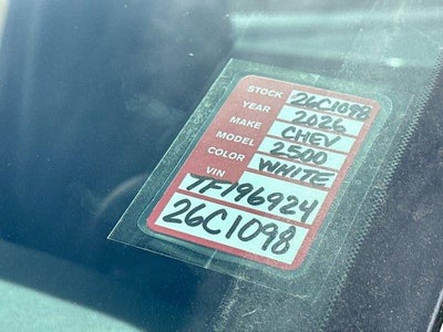 2026 Chevrolet Silverado 2500 HD WT