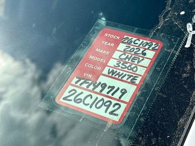 2026 Chevrolet Silverado 3500 HD Chassis Cab Work Truck