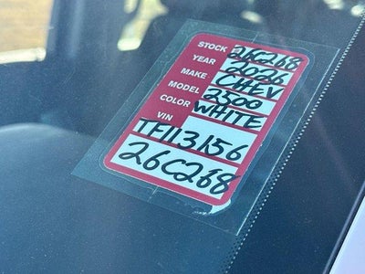 2026 Chevrolet Silverado 2500 HD WT