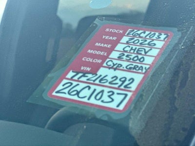 2026 Chevrolet Silverado 2500 HD ZR2