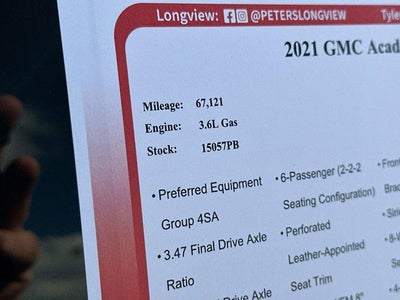 2021 GMC Acadia AWD SLT