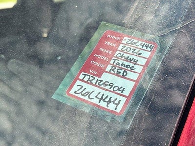 2026 Chevrolet Tahoe LS