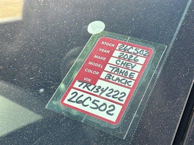 2026 Chevrolet Tahoe Premier