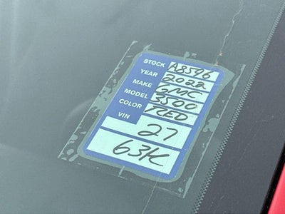 2022 GMC Sierra 3500 HD Regular Cab Long Box 4-Wheel Drive Pro