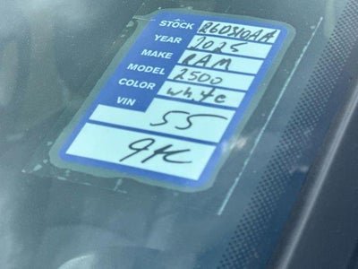 2025 RAM 2500 Tradesman 4x4 Crew Cab 8' Box