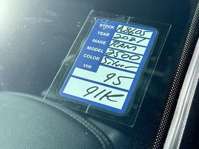 2021 RAM 2500 Laramie 4x4 Mega Cab 6'4" Box