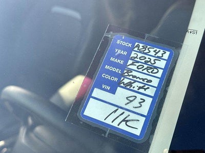 2025 Ford Bronco Sport Outer Banks 4x4