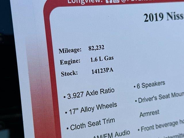 2019 Nissan Kicks SV FWD