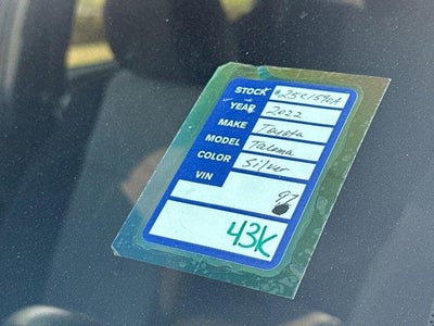 2022 Toyota Tacoma 4WD 4WD SR Double Cab 5' Bed V6 AT (GS)