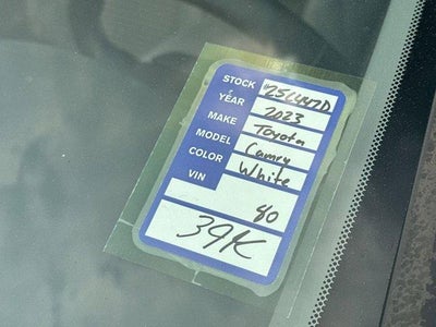 2023 Toyota Camry Hybrid SE CVT (Natl)