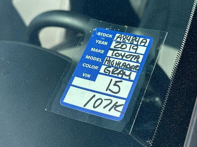 2019 Toyota Highlander XLE V6 FWD (Natl)