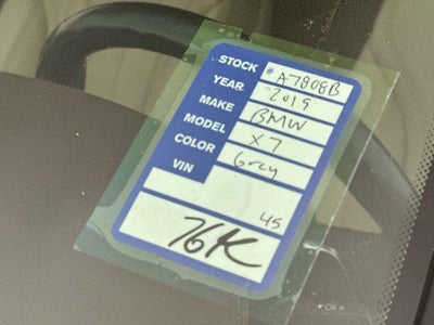 2019 BMW X7 Sports Activity Vehicle