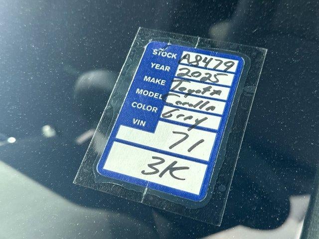 2025 Toyota Corolla FX CVT (Natl)