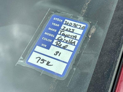 2023 Toyota Corolla SE CVT (Natl)