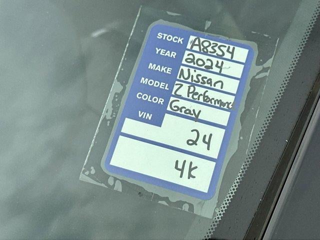 2024 Nissan Z Performance Manual