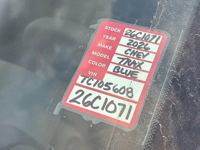 2026 Chevrolet Trax 2RS