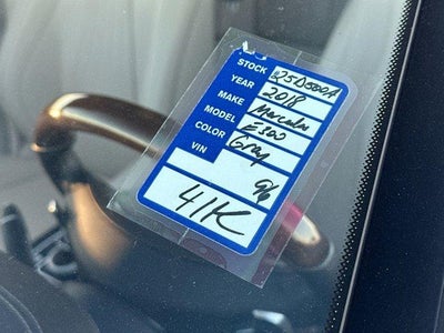 2018 Mercedes-Benz E-Class E 300 4MATIC® Sedan