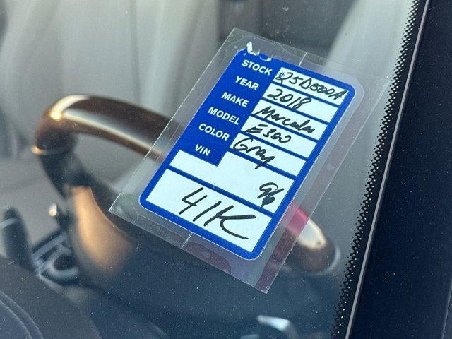 2018 Mercedes-Benz E-Class E 300 4MATIC® Sedan